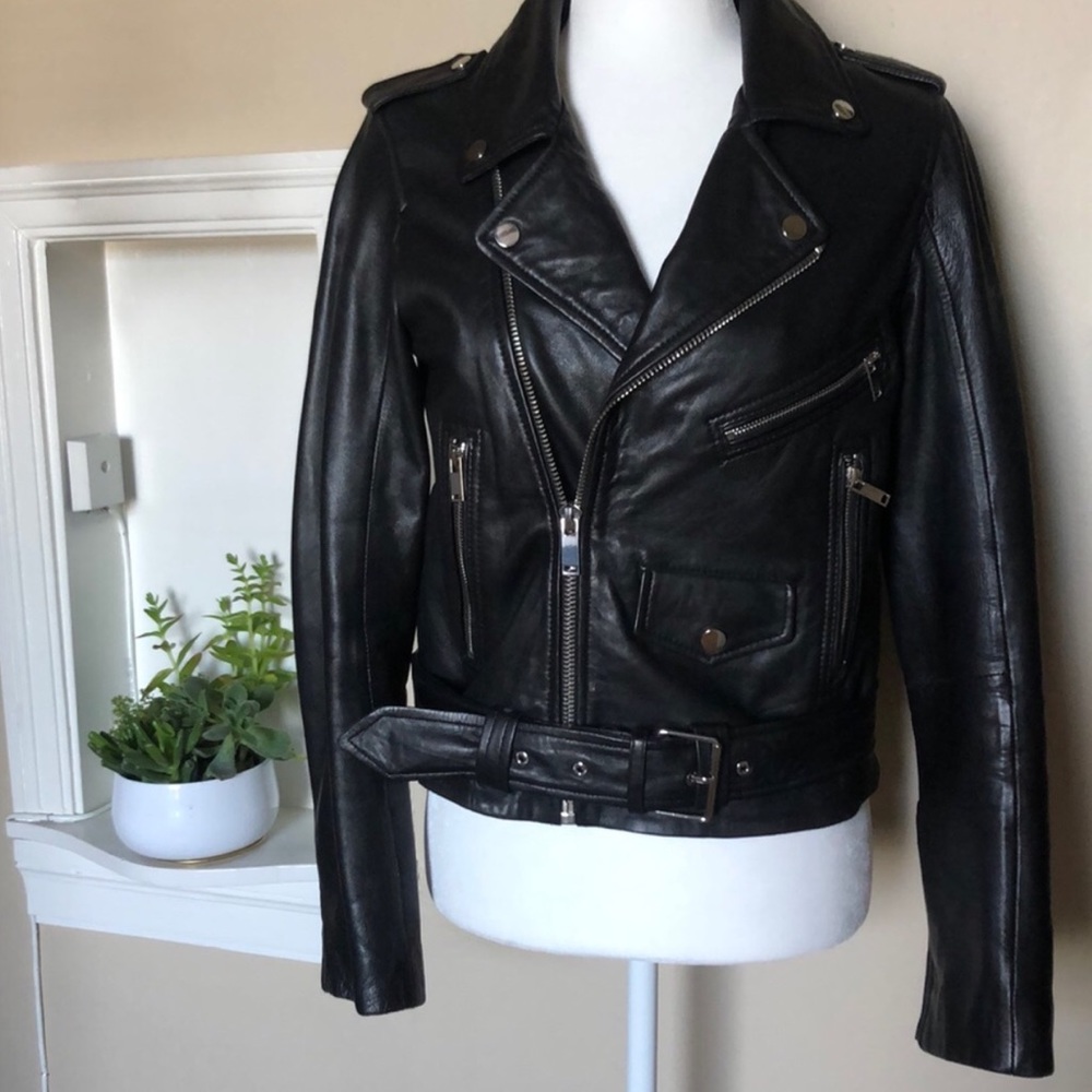 Zara Genuine Leather Jacket